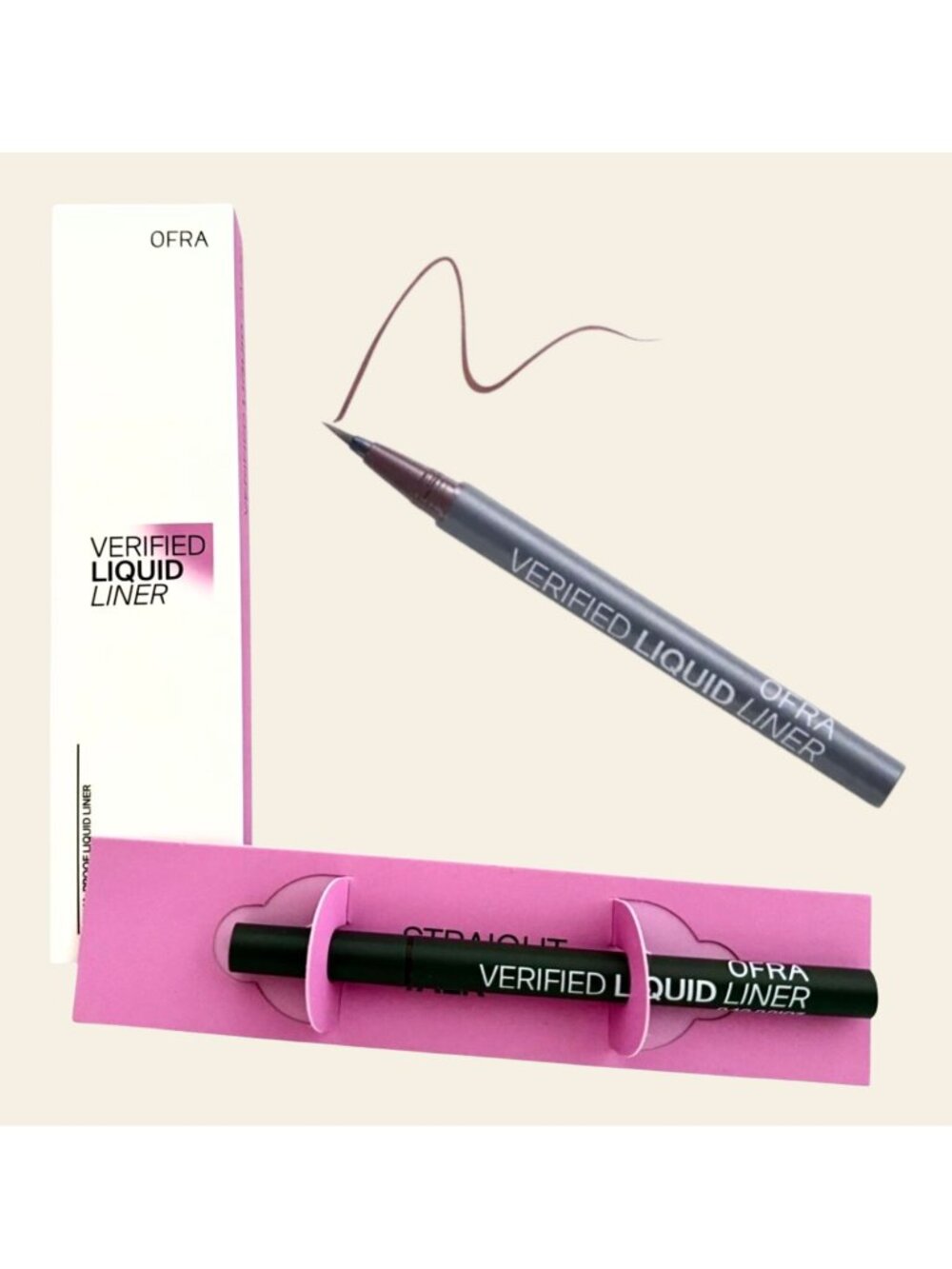 OFRA Verified Liquid Liner Brown Waterproof Precision Eyeliner New Boxed